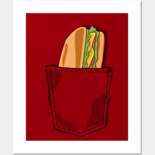 Pocket Delights - Colorful Sandwich Snack Posters and Art
